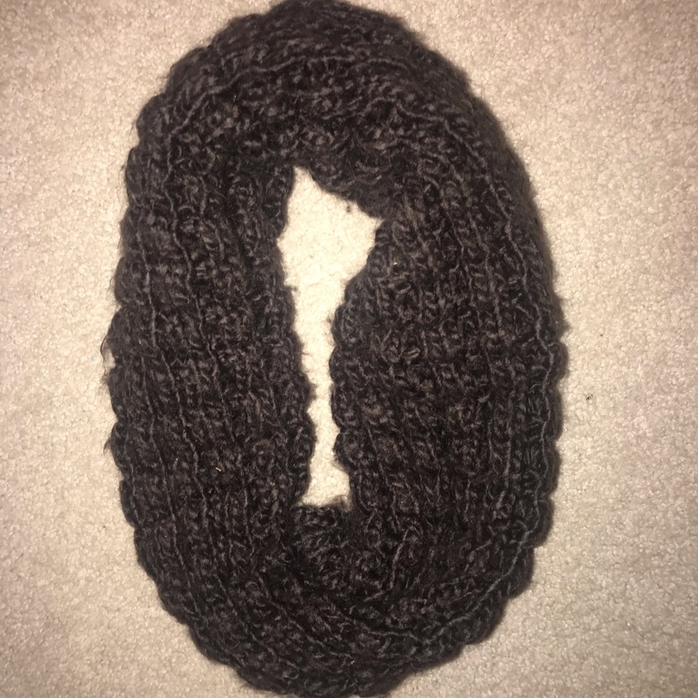 brown knit infinity scarf!